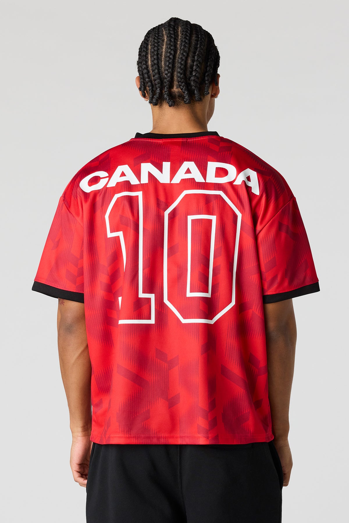 Alt View 2. Canada Graphic Mesh Jersey - Red