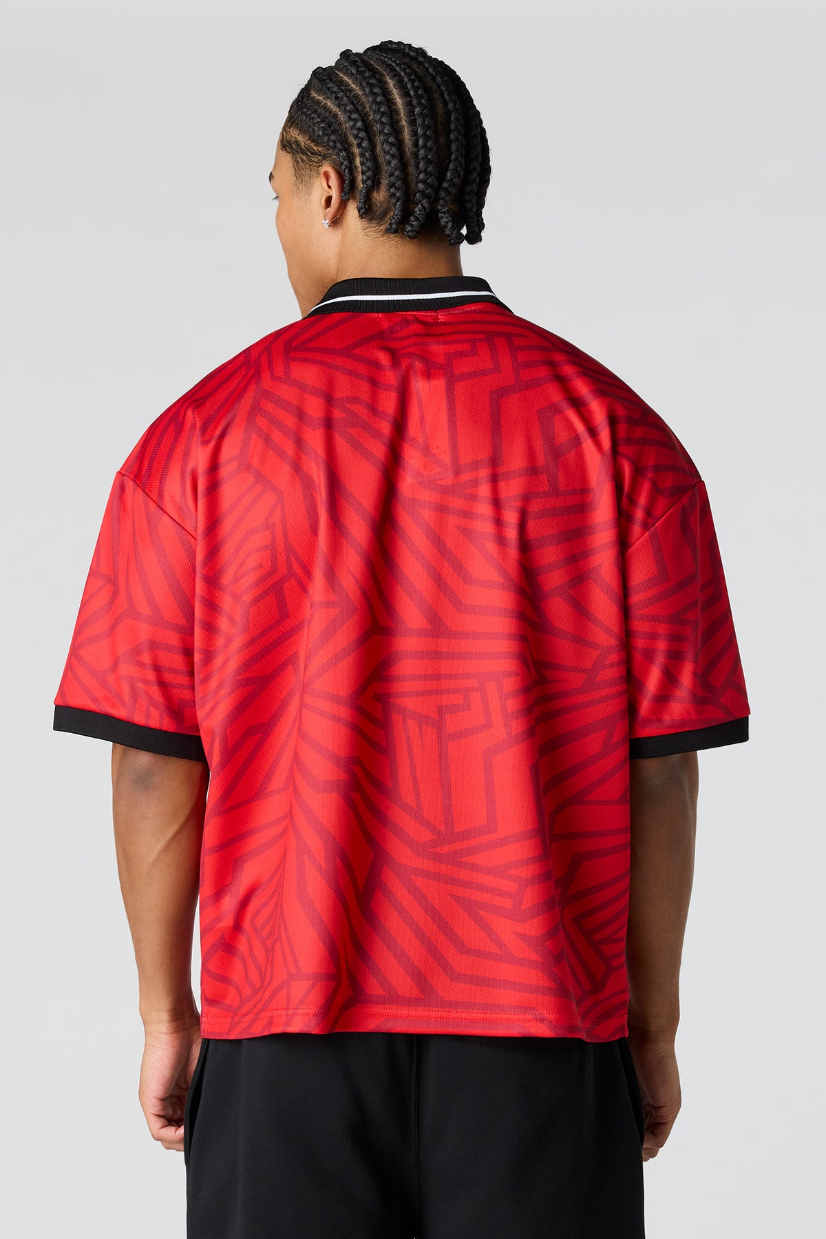 Alt View 2. Canada Graphic Mesh Jersey - Red