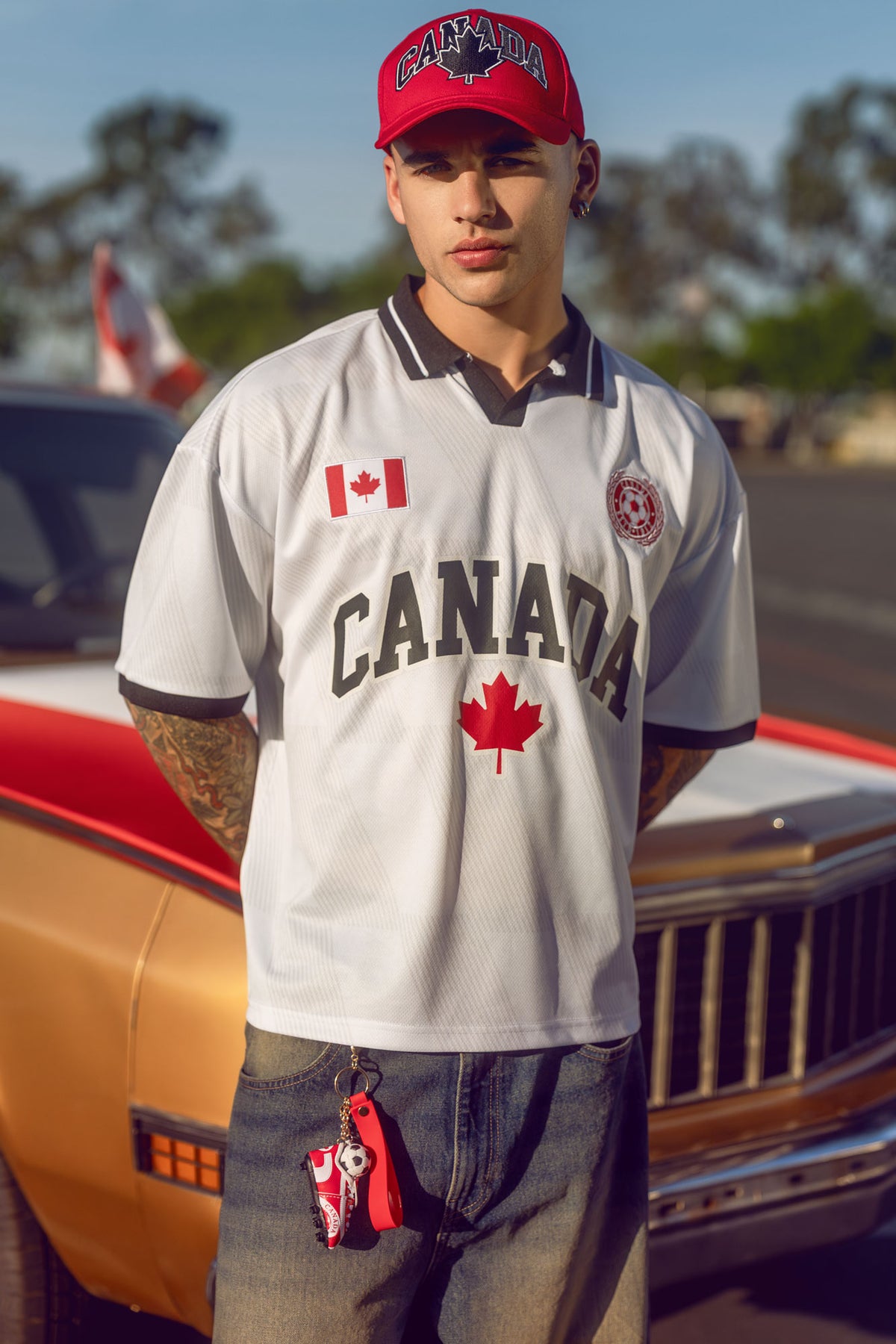 Canada Graphic Mesh Jersey - White