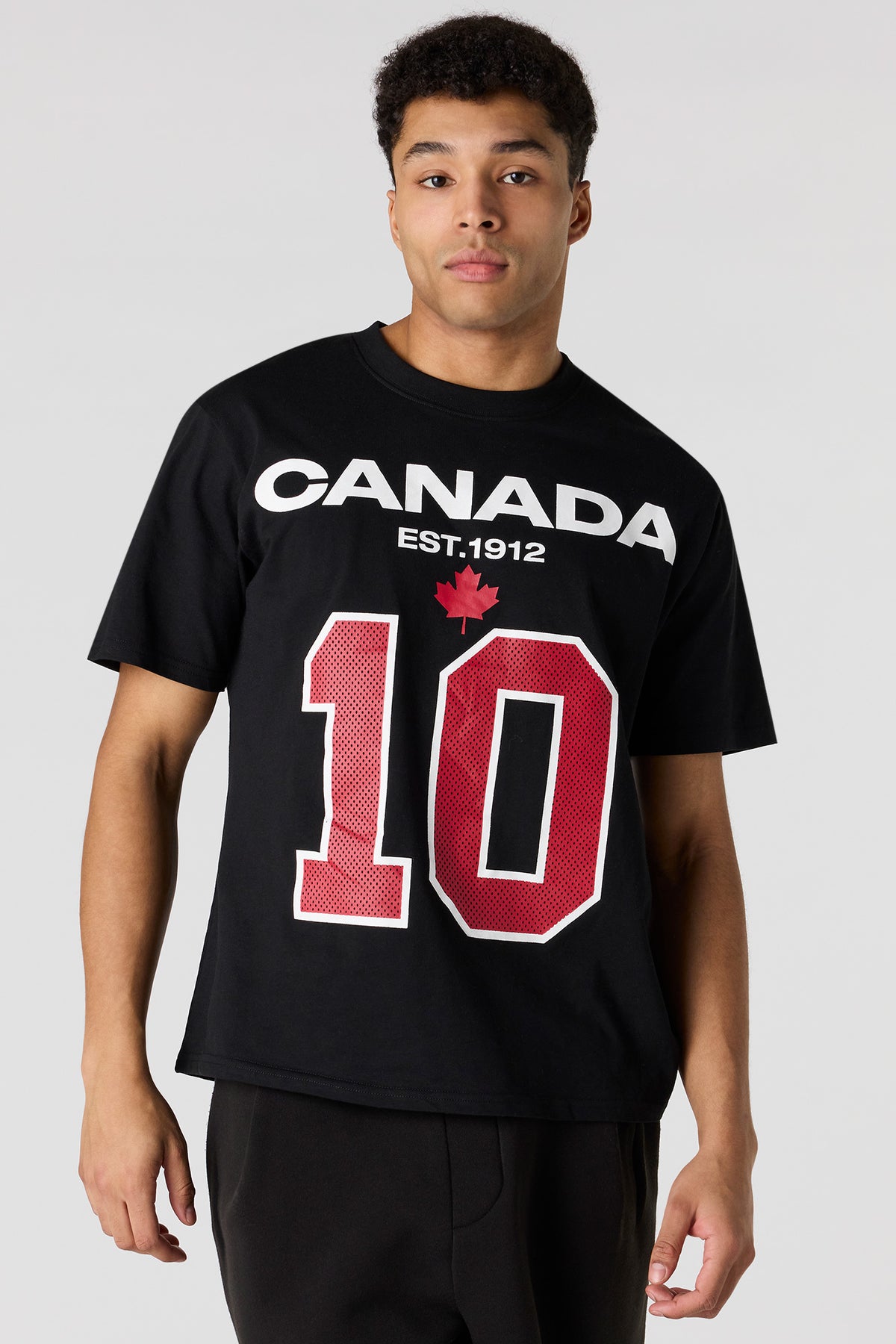 Premium Heavyweight Cotton Canada Graphic T-Shirt - Black
