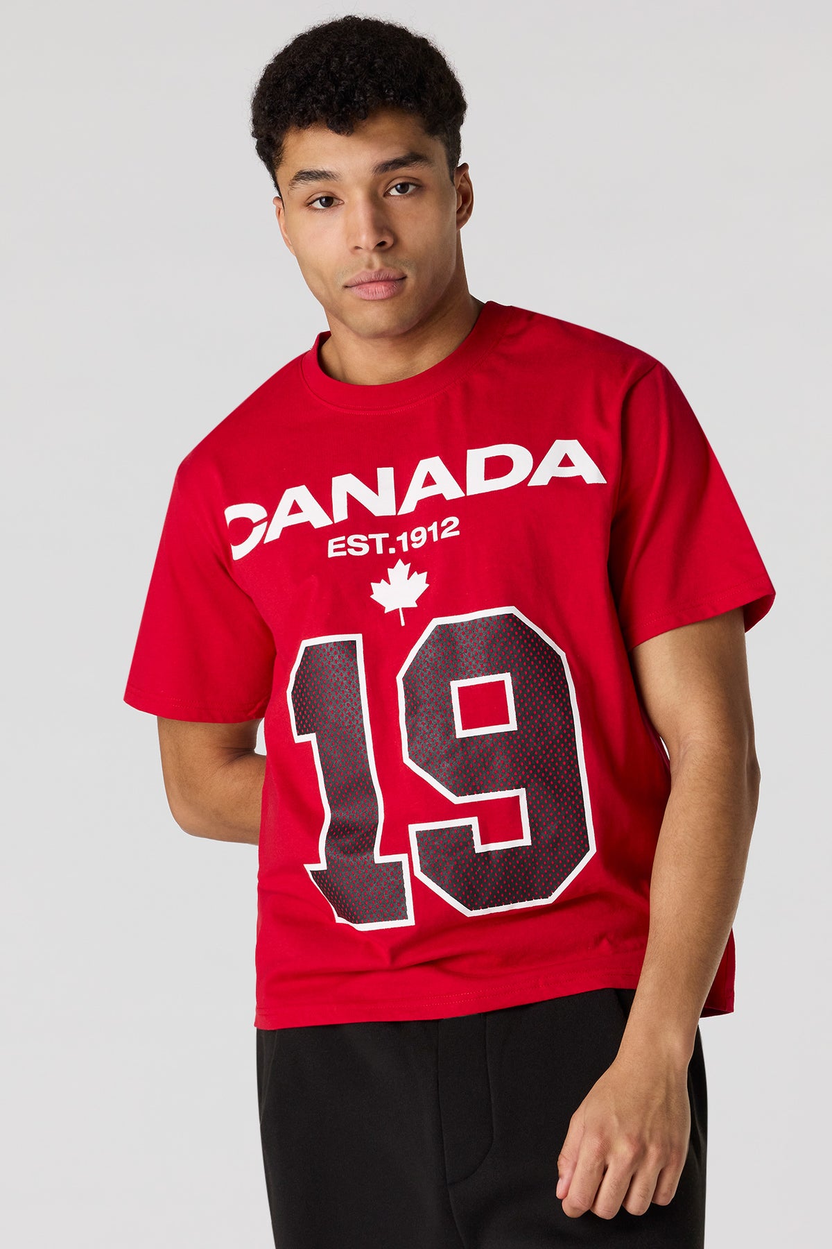 T-shirt en coton épais de luxe à imprimé Canada