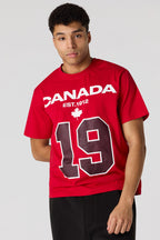 T-shirt en coton épais de luxe à imprimé Canada