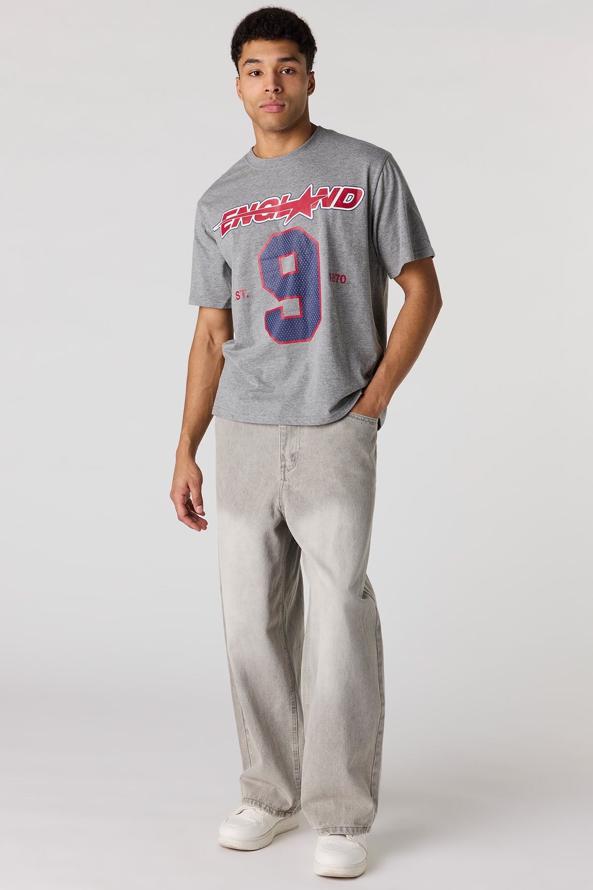 Vue alternative 3. T-shirt en coton épais de luxe à imprimé Angleterre