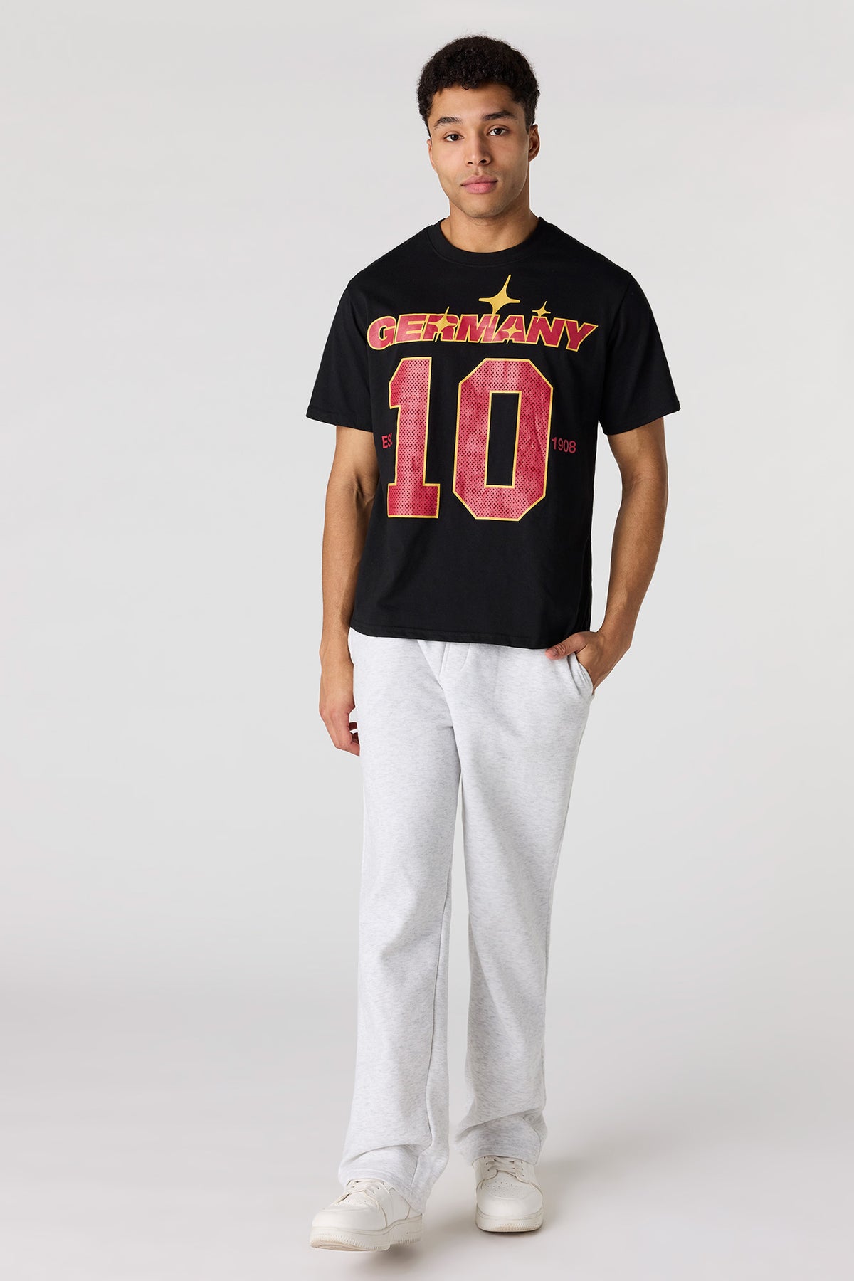 Vue alternative 3. T-shirt en coton épais de luxe à imprimé Allemagne