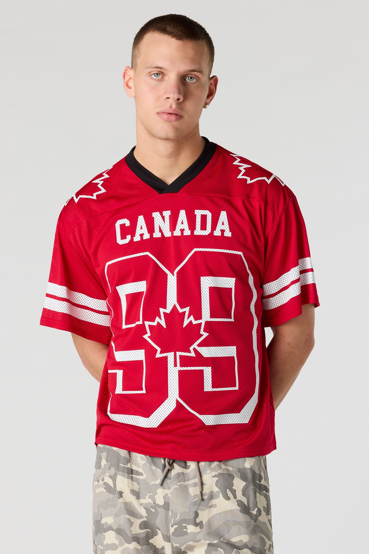 Canada Mesh Football Jersey - Red