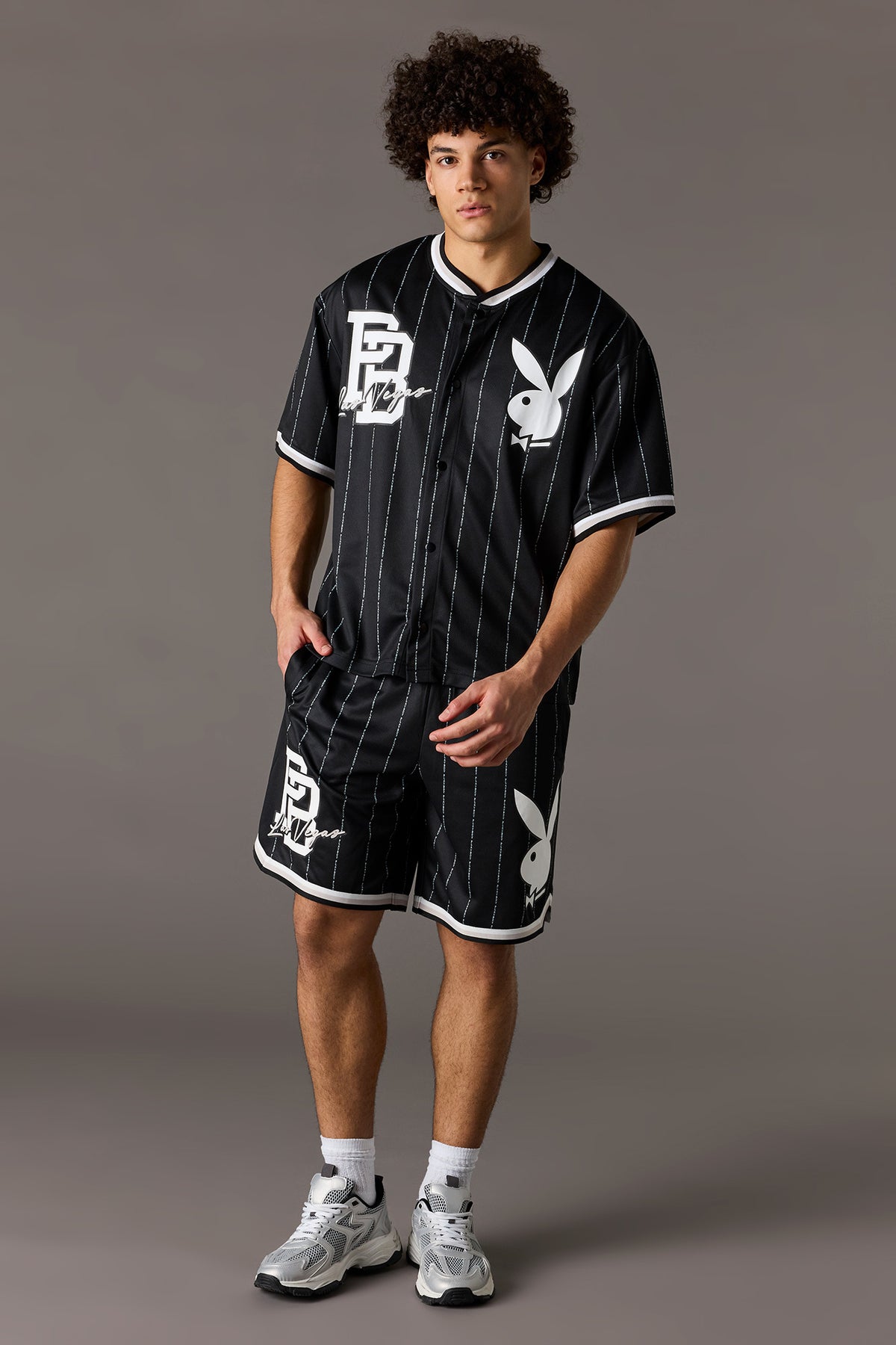 Vue alternative 3. Jersey de baseball en filet à imprimé Playboy