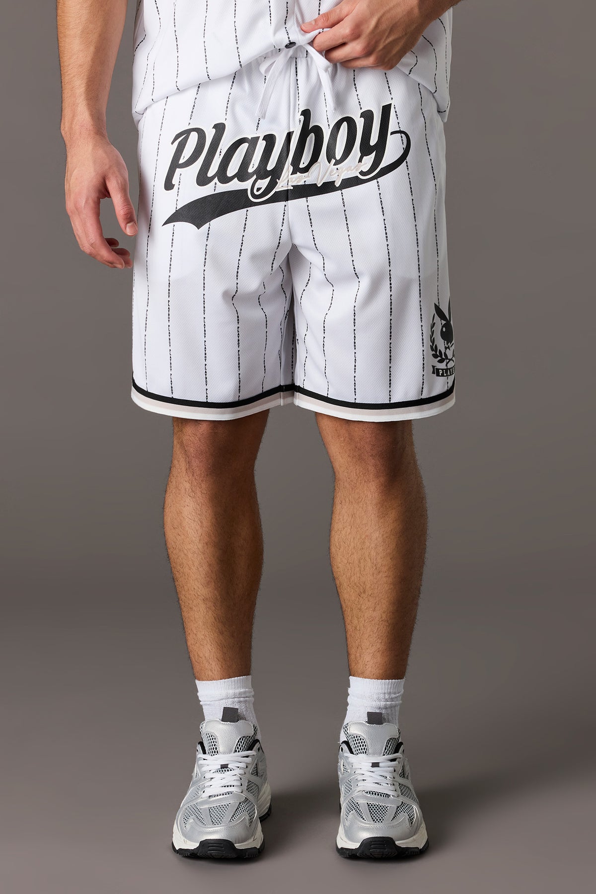 Playboy Mesh Short - White