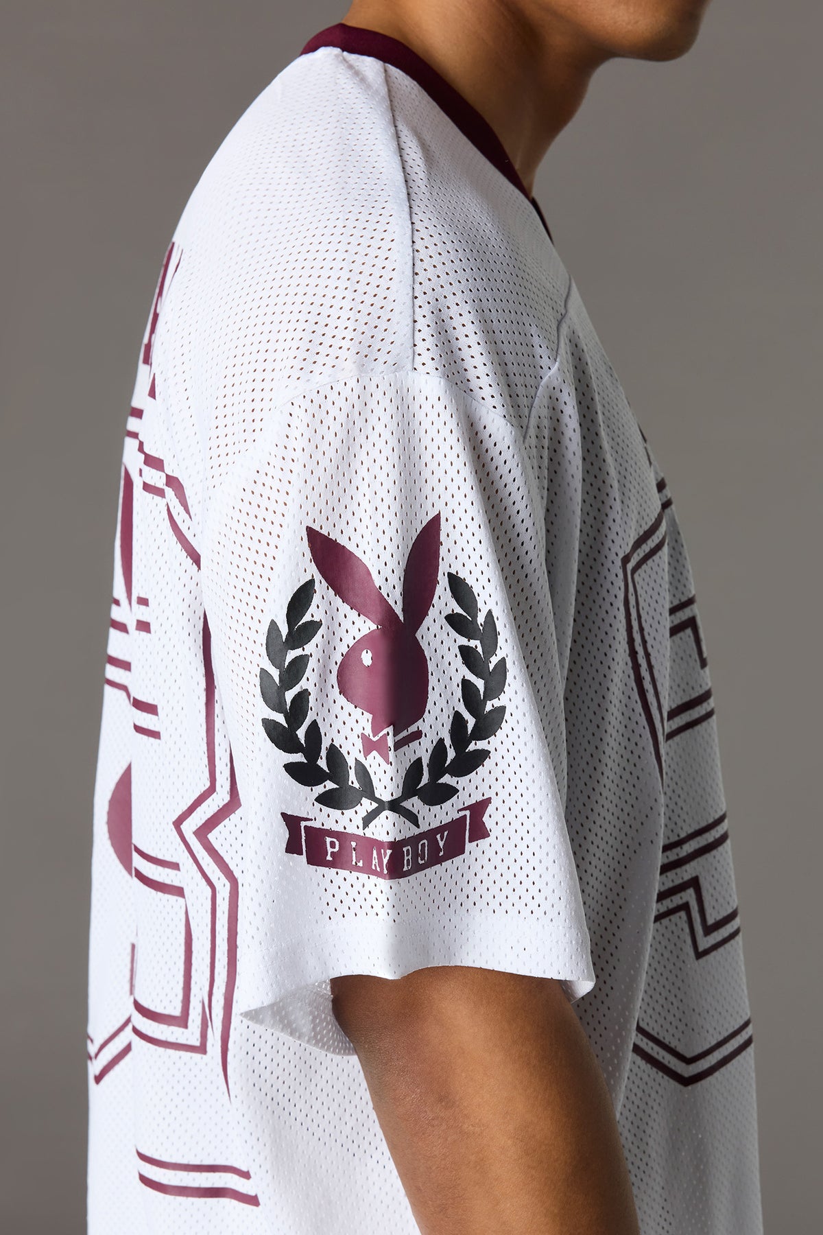 Vue alternative 4. Jersey en filet à imprimé Playboy