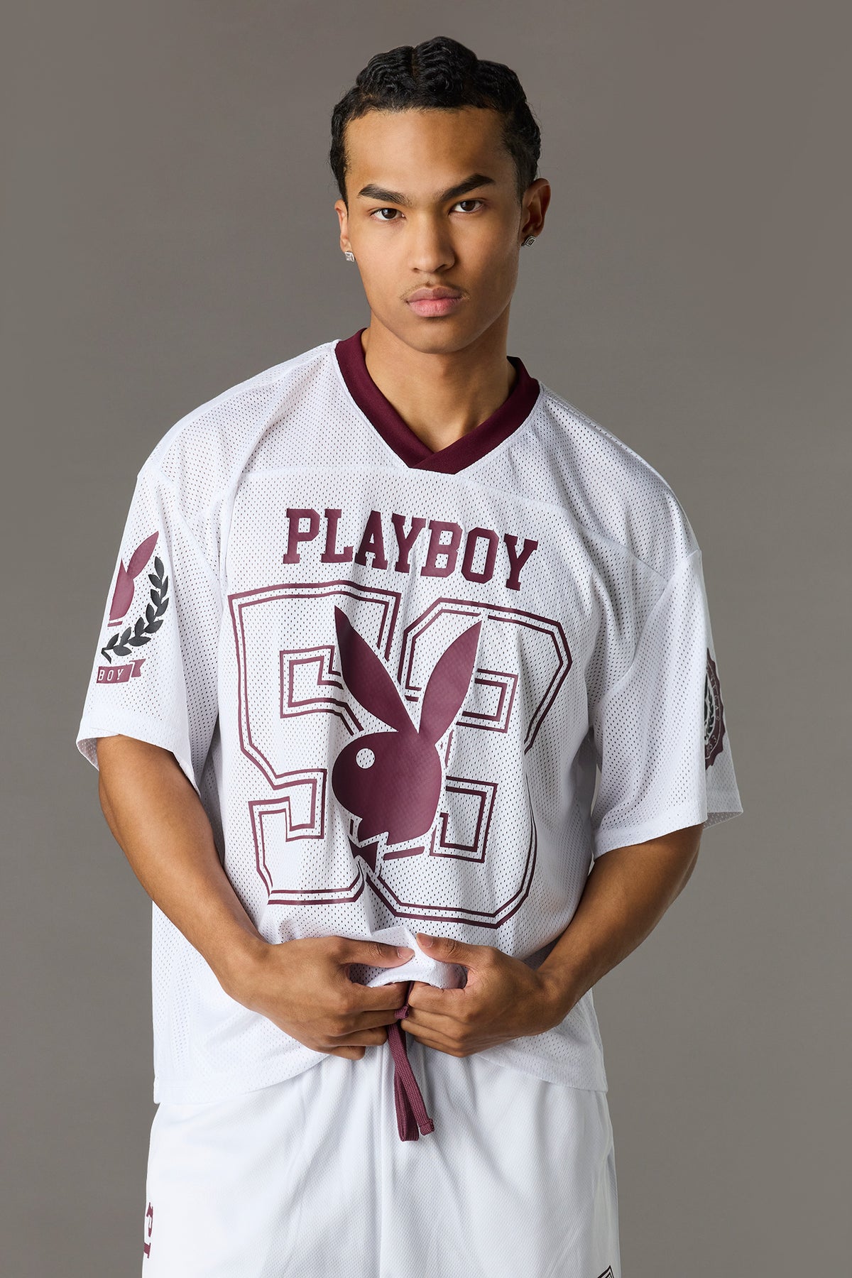 Vue alternative 2. Jersey en filet à imprimé Playboy
