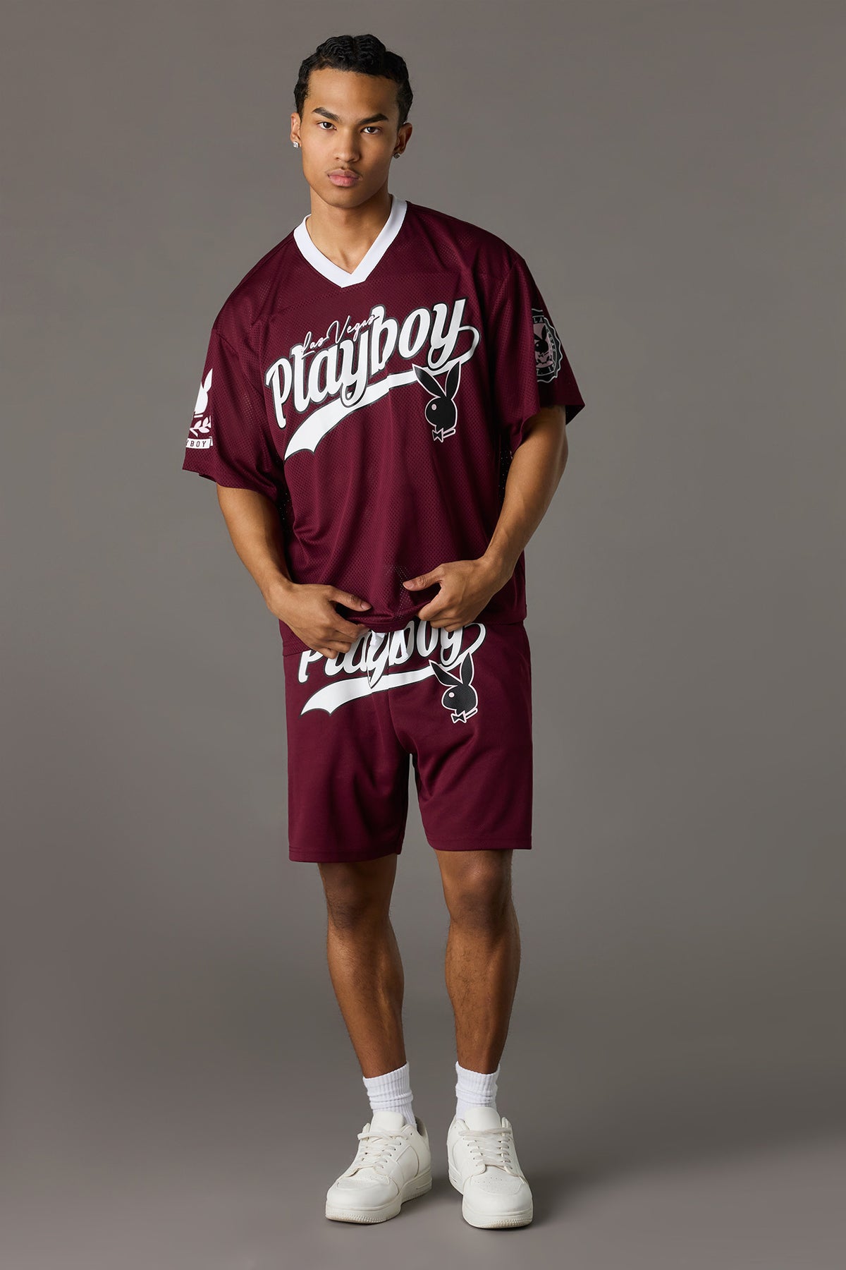 Vue alternative 3. Jersey en filet à imprimé Playboy