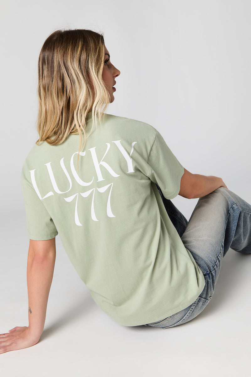 T-shirt coupe garçonne à imprimé Astro