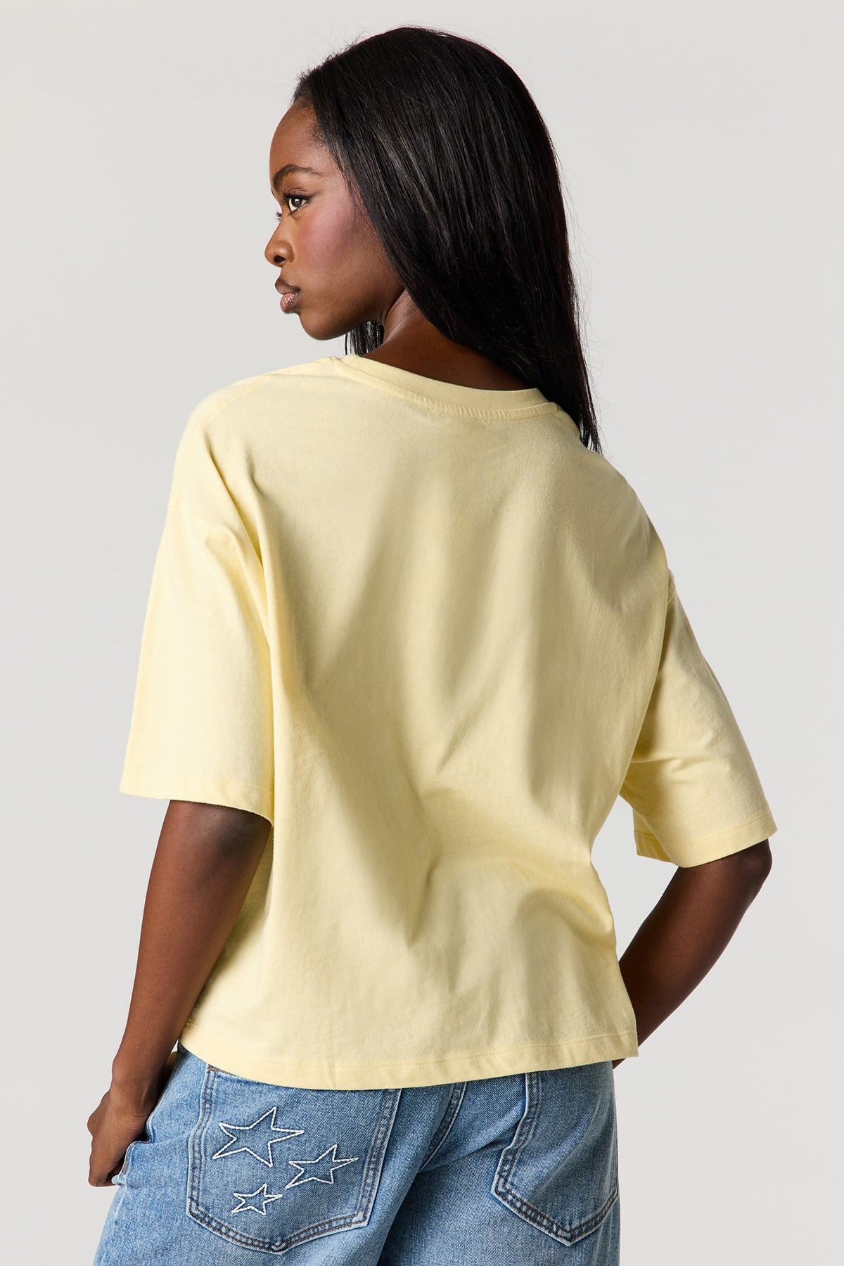 Alt View 2. City Graphic Boxy T-Shirt - Yellow