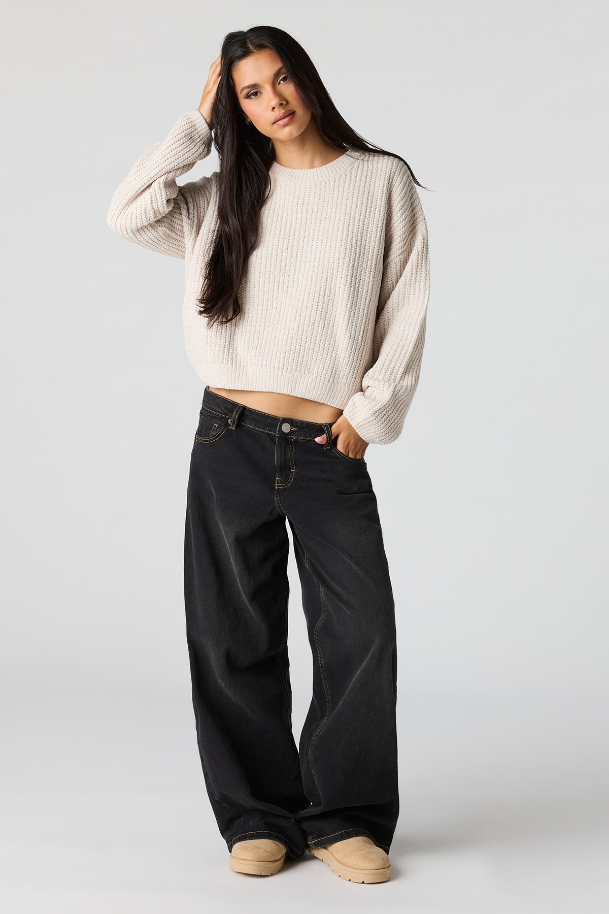 Vue alternative 3. Chandail en tricot épais