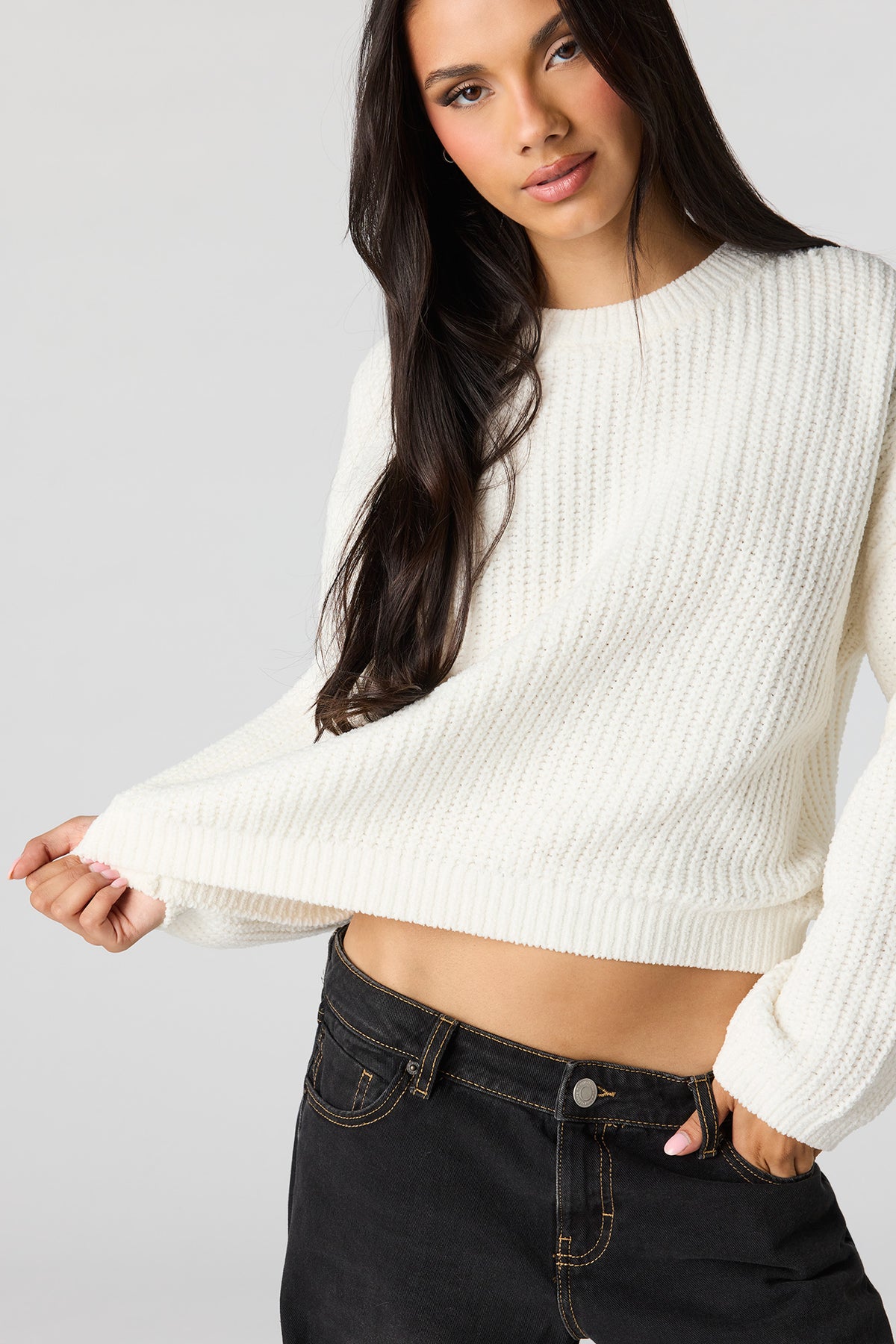 Chandail en tricot épais