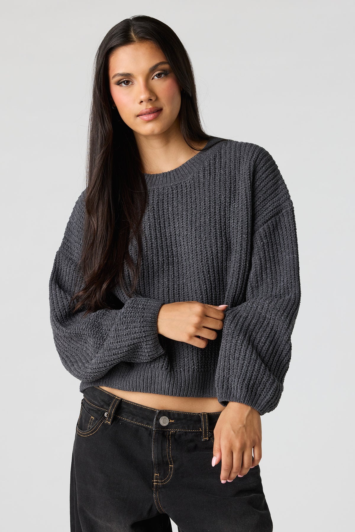 Chandail en tricot épais