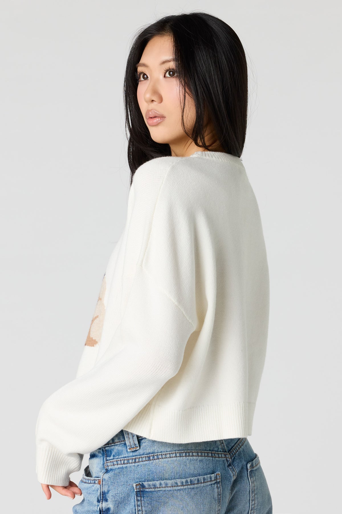 Vue alternative 2. Chandail en tricot de jacquard