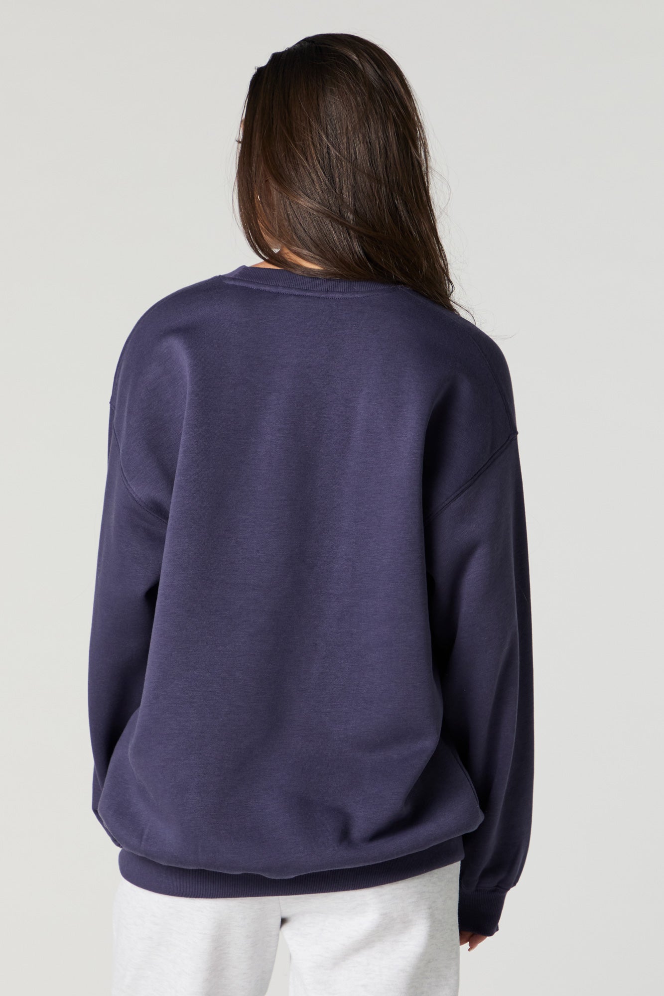 Embroidered Fleece Sweatshirt