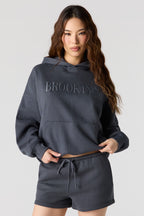 Luxe Fleece Graphic Boyfriend Hoodie