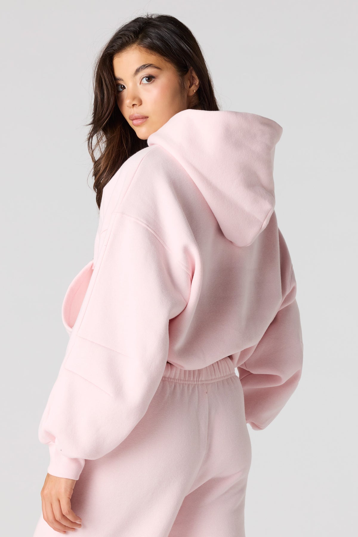 Alt View 2. Luxe Fleece Favourite Hoodie - Light Pink