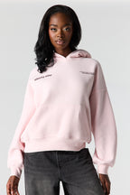 Luxe Fleece Graphic Boyfriend Hoodie