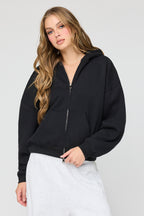 Luxe Fleece Boyfriend Zip Hoodie