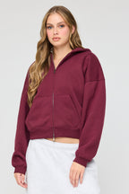 Luxe Fleece Boyfriend Zip Hoodie