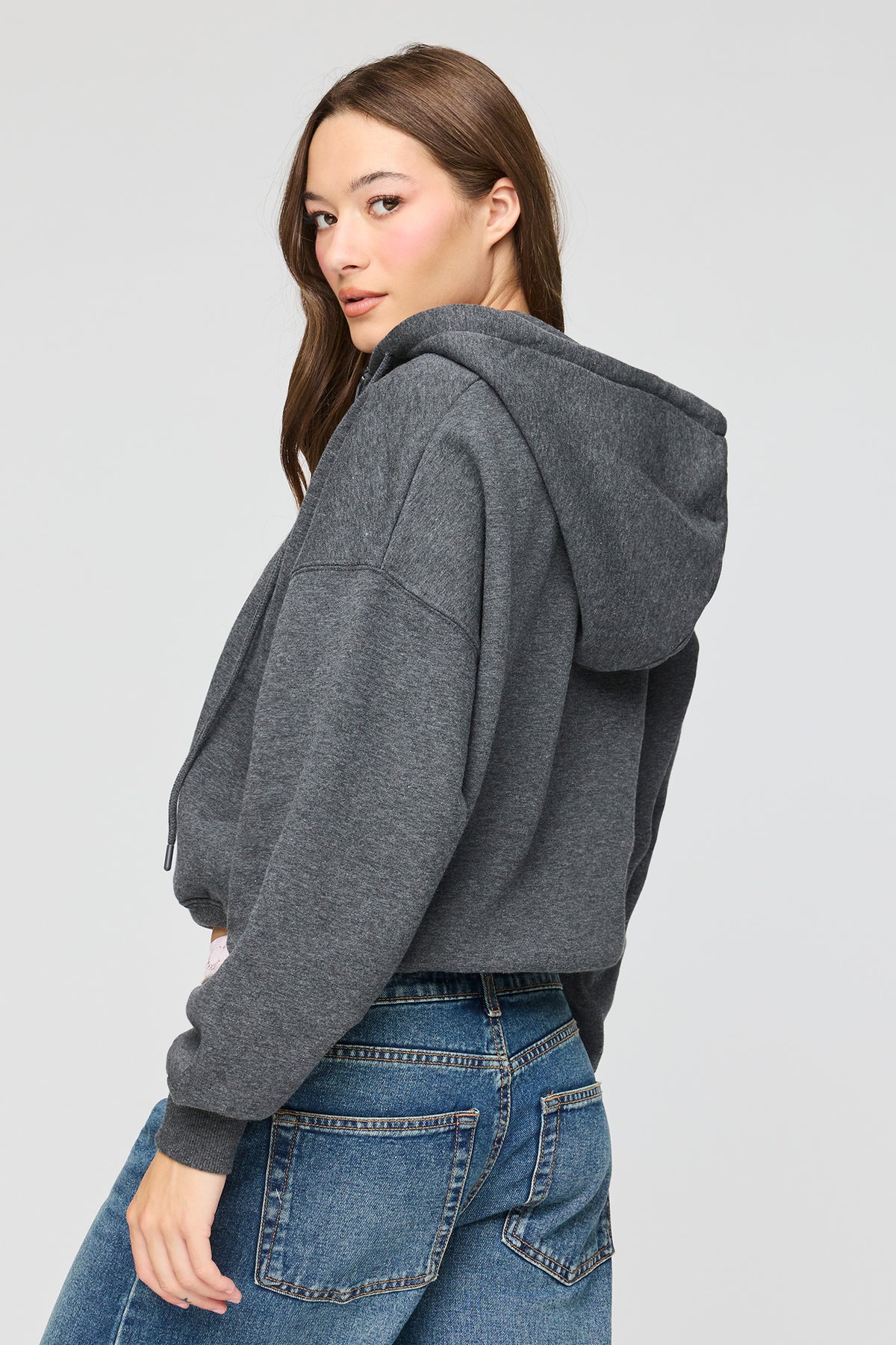 Alt View 9. Luxe Fleece Favourite Zip Hoodie - Light Pink
