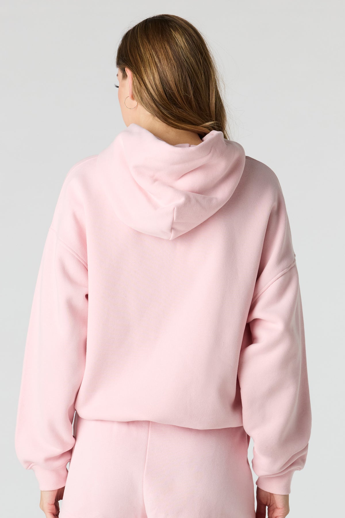 Alt View 2. Luxe Fleece Favourite Hoodie - Light Pink