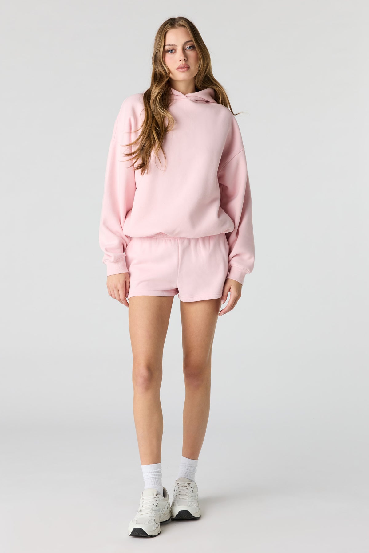 Alt View 3. Luxe Fleece Favourite Hoodie - Light Pink