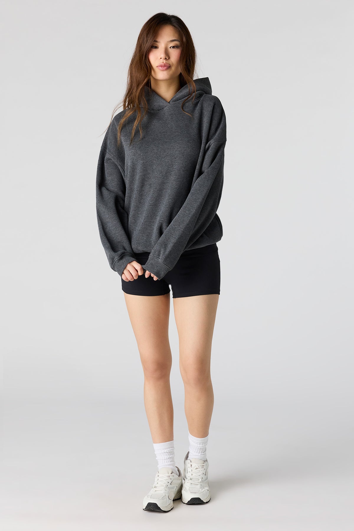 Alt View 3. Luxe Fleece Favourite Hoodie - Charcoal