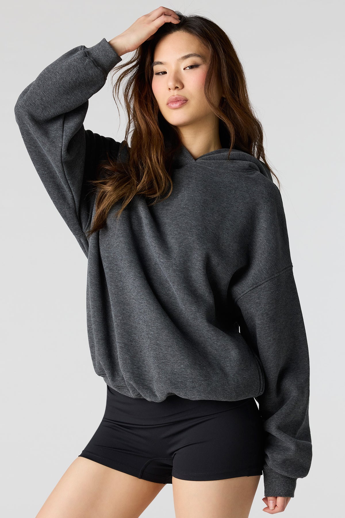 Luxe Fleece Favourite Hoodie - Charcoal