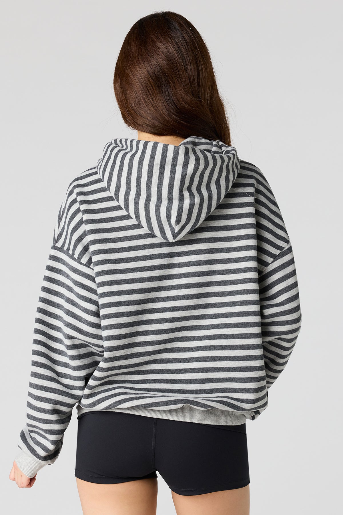 Alt View 2. Luxe Fleece Favourite Hoodie - Heather Grey