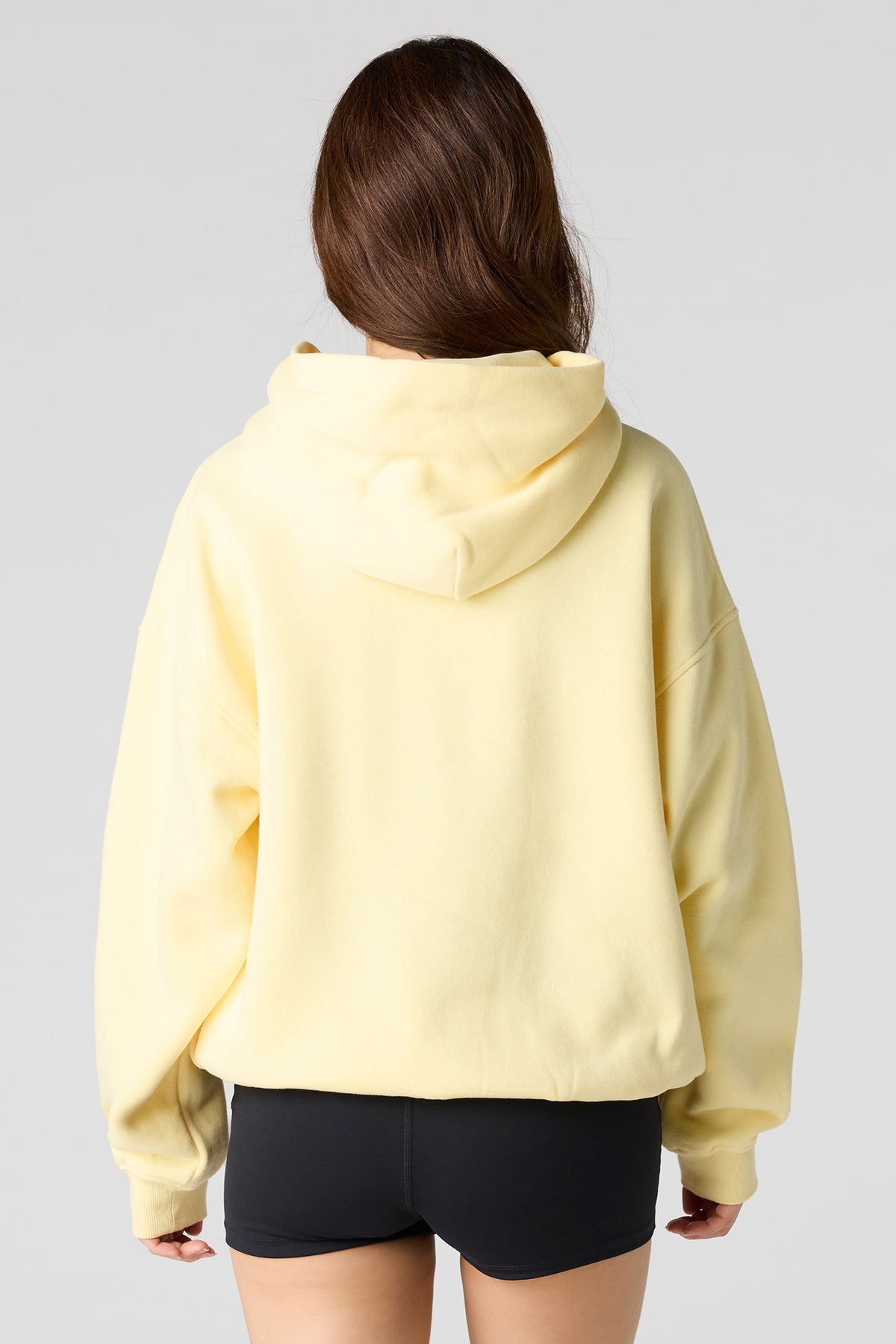 Alt View 2. Luxe Fleece Favourite Hoodie - Yellow
