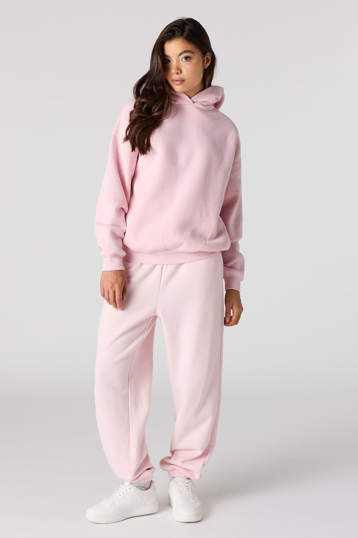 Alt View 3. Luxe Fleece Favourite Hoodie - Light Pink