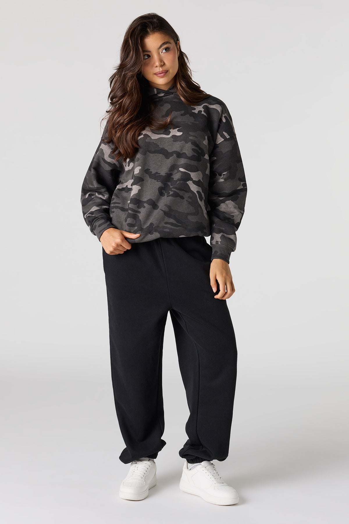 Alt View 3. Luxe Fleece Favourite Hoodie - Camouflage