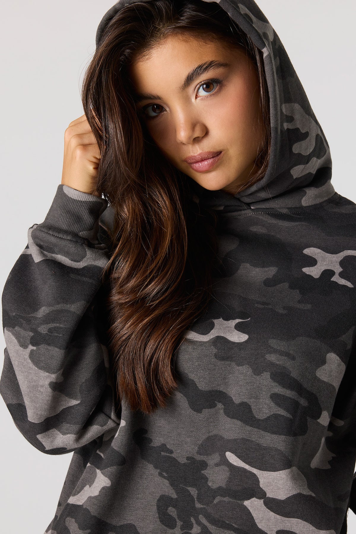 Alt View 4. Luxe Fleece Favourite Hoodie - Camouflage