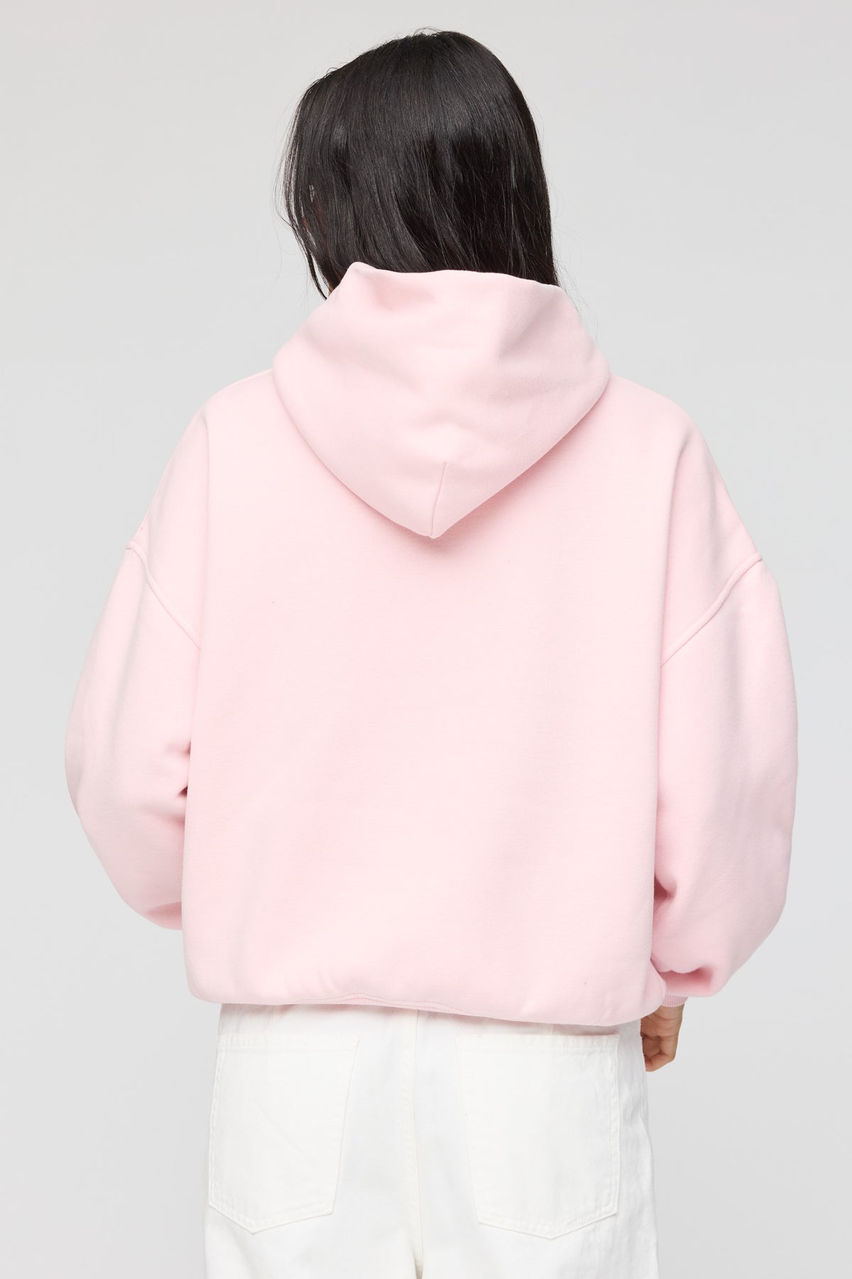Alt View 2. Luxe Fleece Boyfriend Hoodie - Light Pink