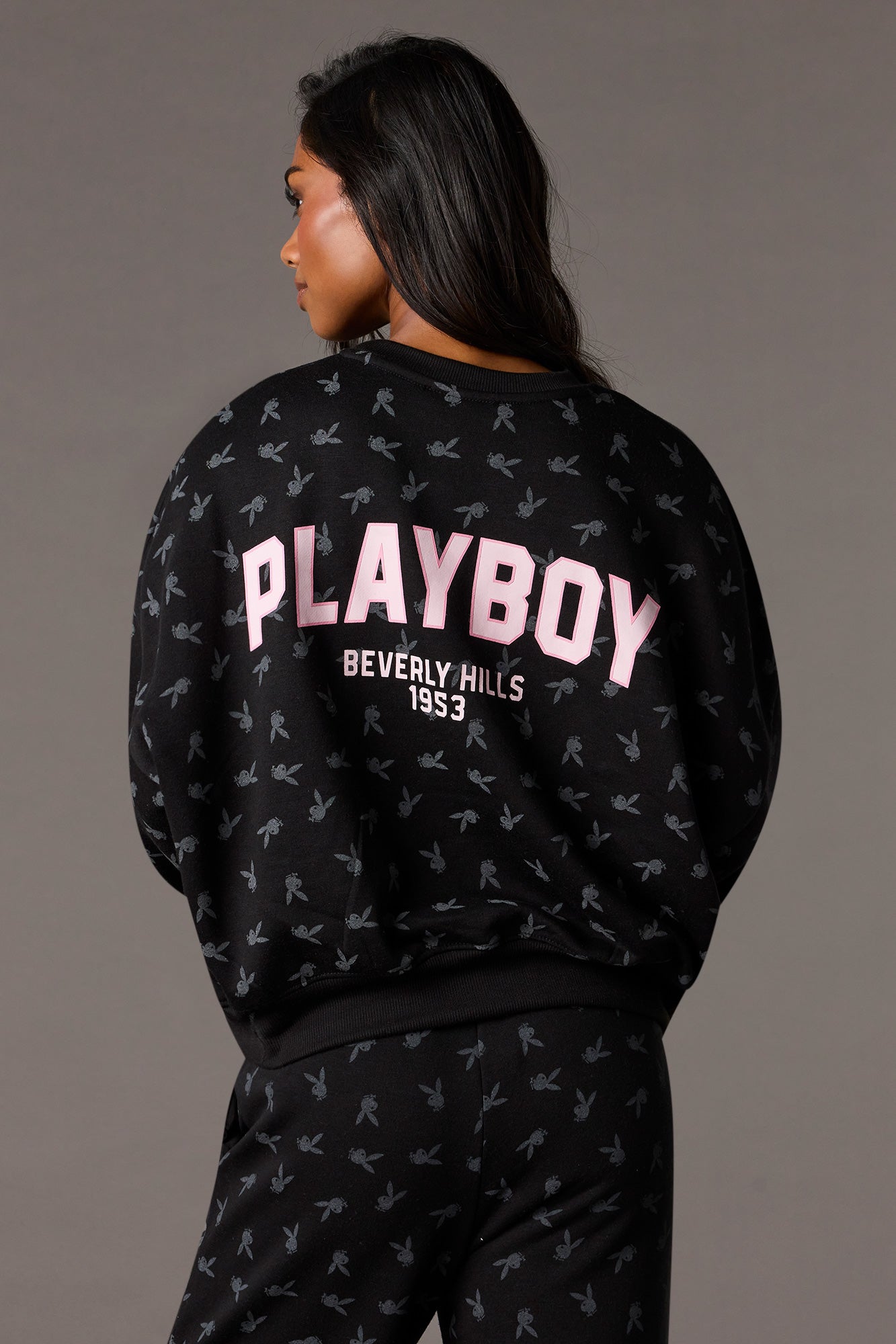 極美品　70s playboy S/S sweat Vintage 1970's Playboy Magazine Hefner Original Grey X Pink