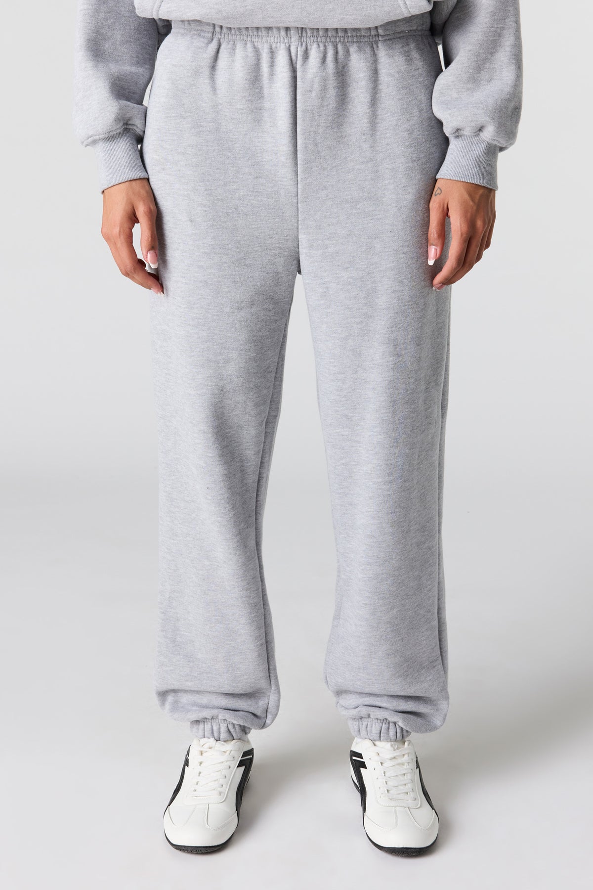 Vue alternative 2. Jogger de coupe garçonne en molleton de luxe