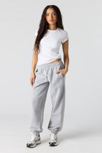 Jogger baggy en molleton de luxe