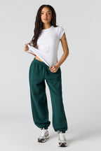 Jogger baggy en molleton de luxe