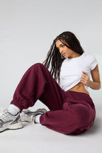 Jogger baggy en molleton de luxe