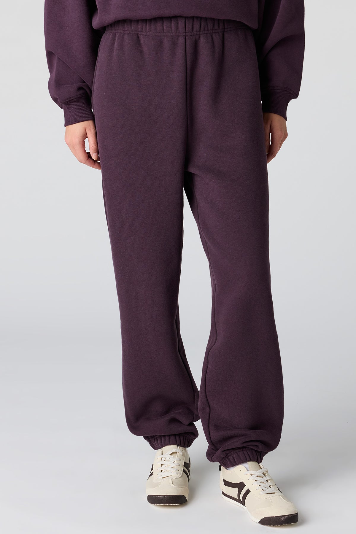 Alt View 2. Luxe Fleece Boyfriend Jogger - Purple