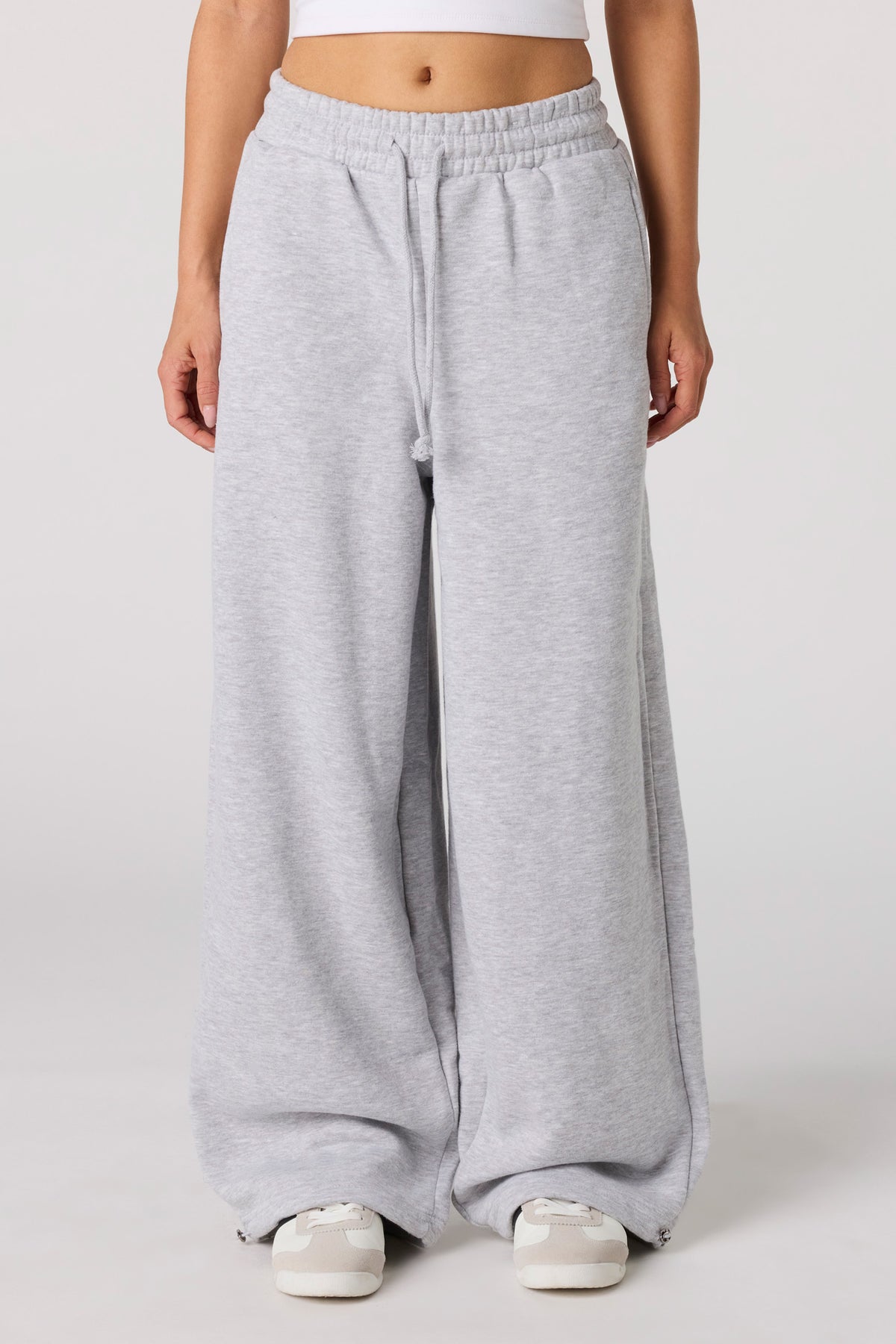 Vue alternative 2. Pantalon d'entraînement à jambe baril en molleton de luxe