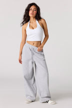 Pantalon d'entraînement à jambe baril en molleton de luxe
