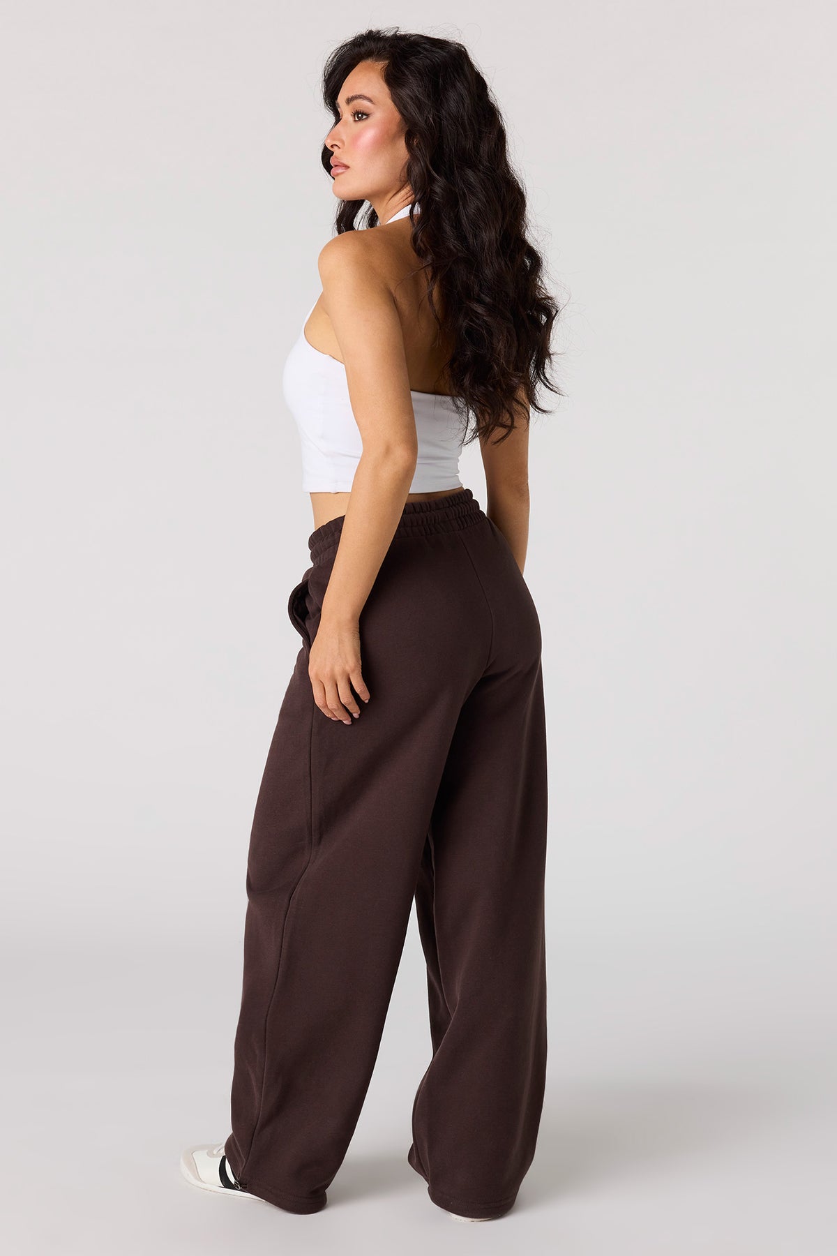 Vue alternative 3. Pantalon d'entraînement à jambe baril en molleton de luxe