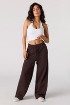 Pantalon d'entraînement à jambe baril en molleton de luxe