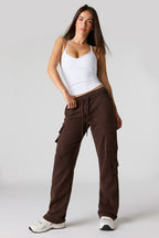 Pantalon d'entraînement cargo en molleton de luxe