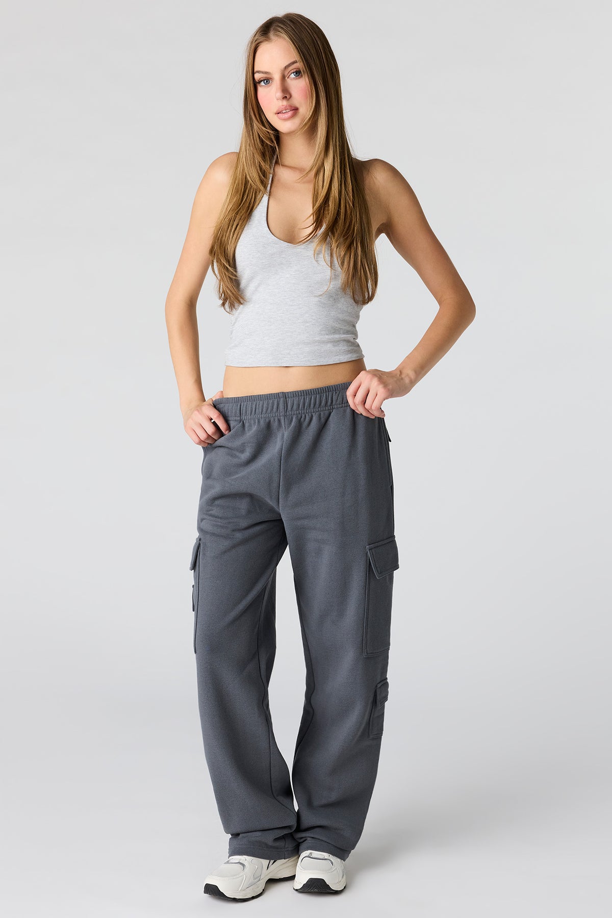 Pantalon d'entraînement cargo en molleton de luxe