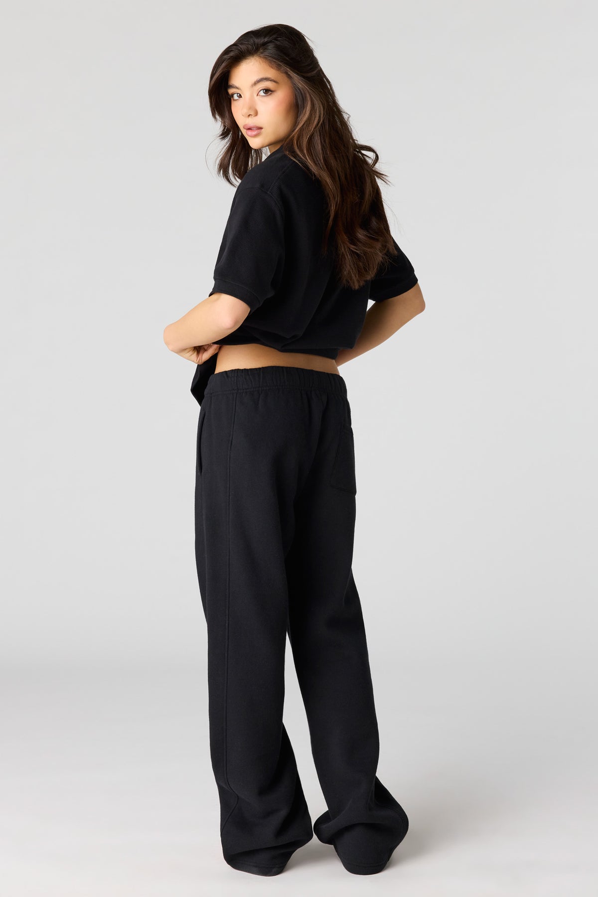 Alt View 6. Luxe Fleece Baggy Sweatpant - Charcoal